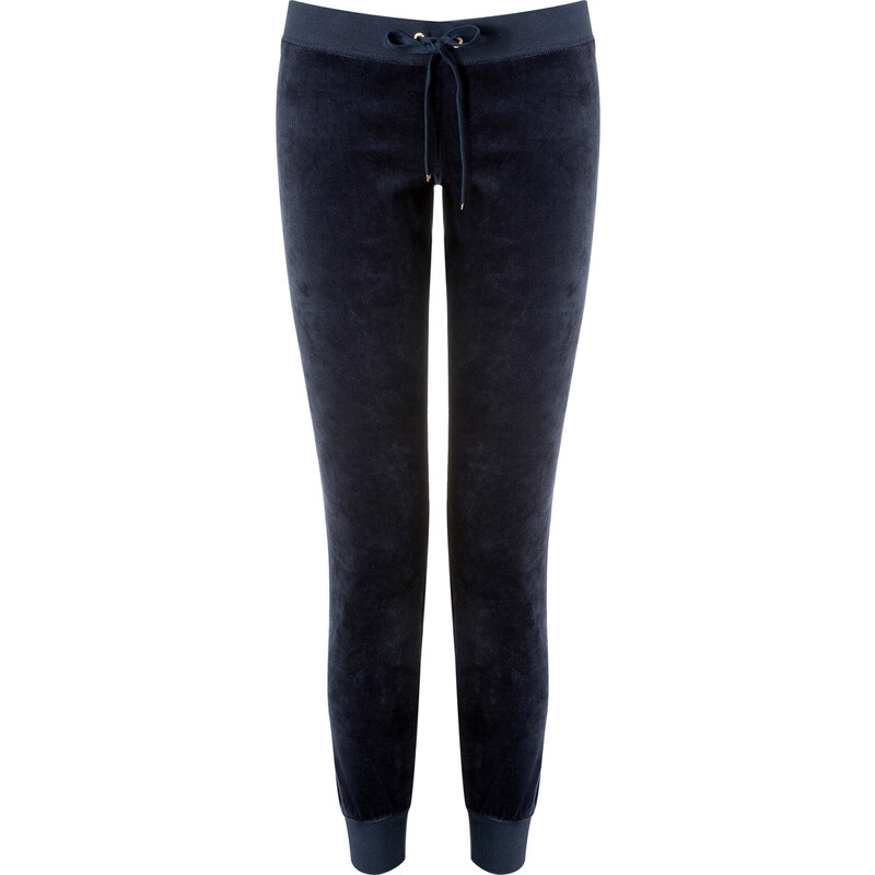 Juicy Couture Velour Modern Track Slim Pants in Regal