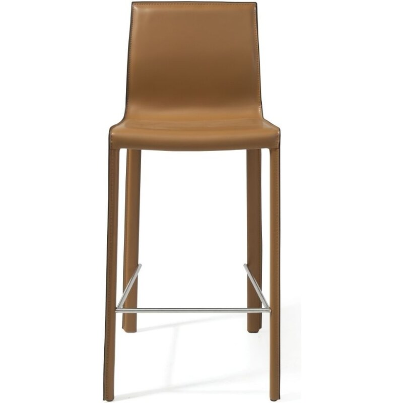 Koňaková koženková barová židle Miotto Orte