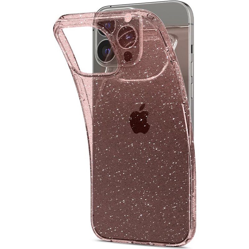 Ochranný kryt pro iPhone 13 Pro MAX - Spigen, Liquid Glitter Rose