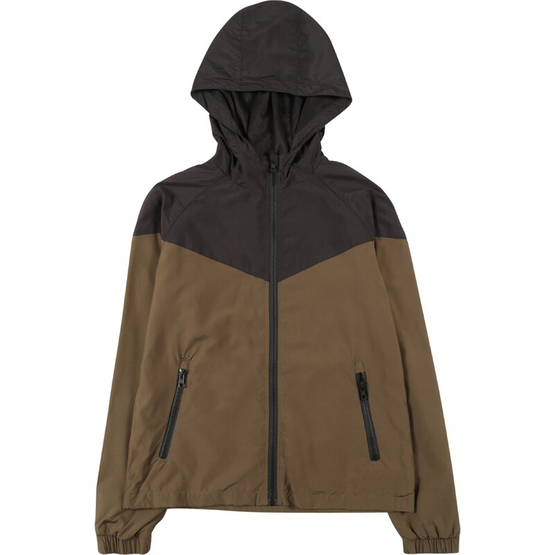 Urban Classics Přechodná bunda Windunner khaki / černá