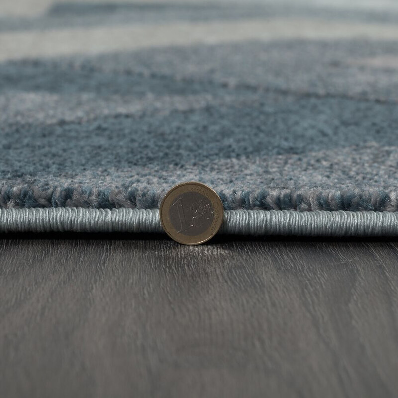 Flair Rugs koberce Kusový koberec Hand Carved Aurora Denim Blue - 120x170 cm