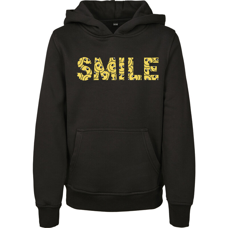 Mister Tee Kids Yellow Smile Box Hoody černá