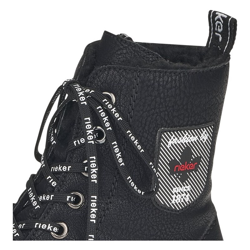 Dámská kotníková obuv na vyšší podešvi Rieker X3410 černá