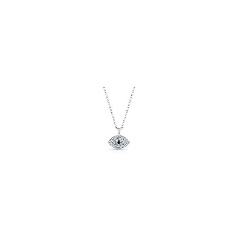 Diamantový náhrdelník ve tvaru oka