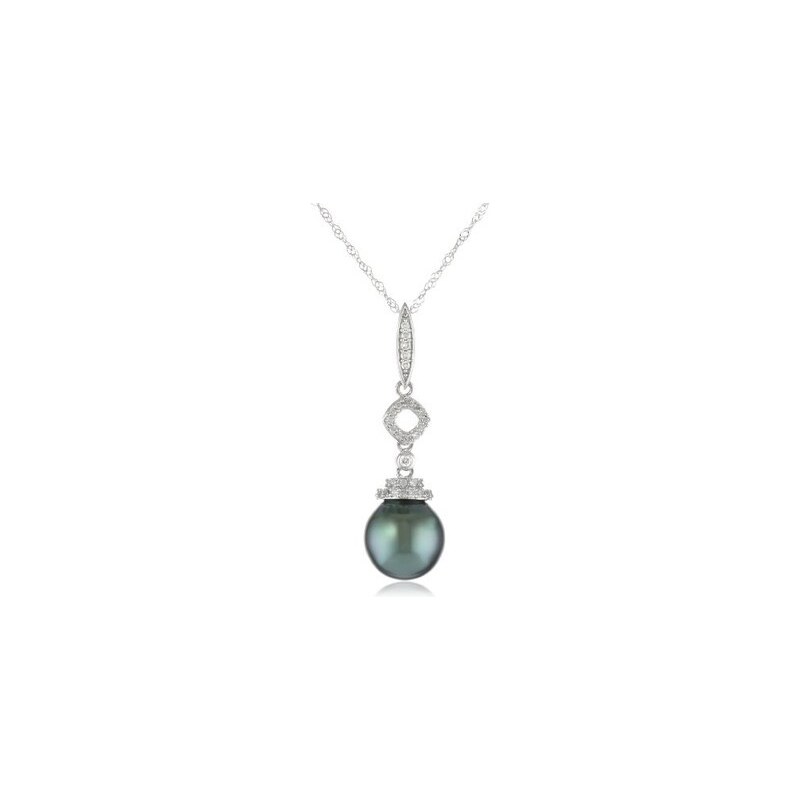 Perlový náhrdelník s tahitskou perlou z bílého zlata