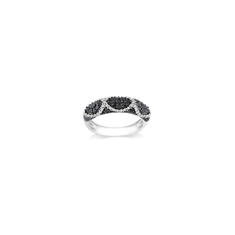 Diamantový prsten ze stříbra