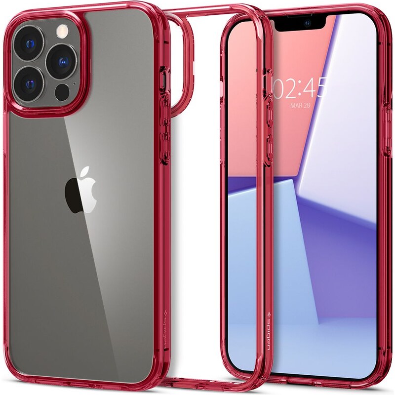 Ochranný kryt pro iPhone 13 Pro - Spigen, Ultra Hybrid Red