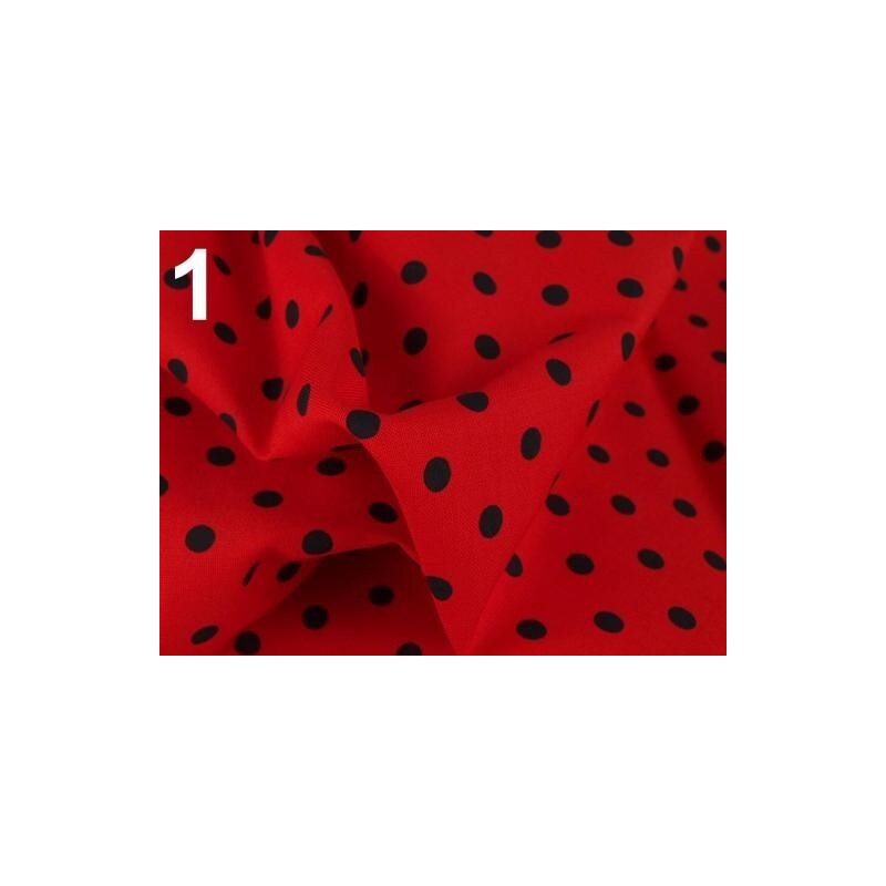 Stoklasa Bavlněný šátek 65x65 cm s puntíky (1 ks) - 1 červená jahoda