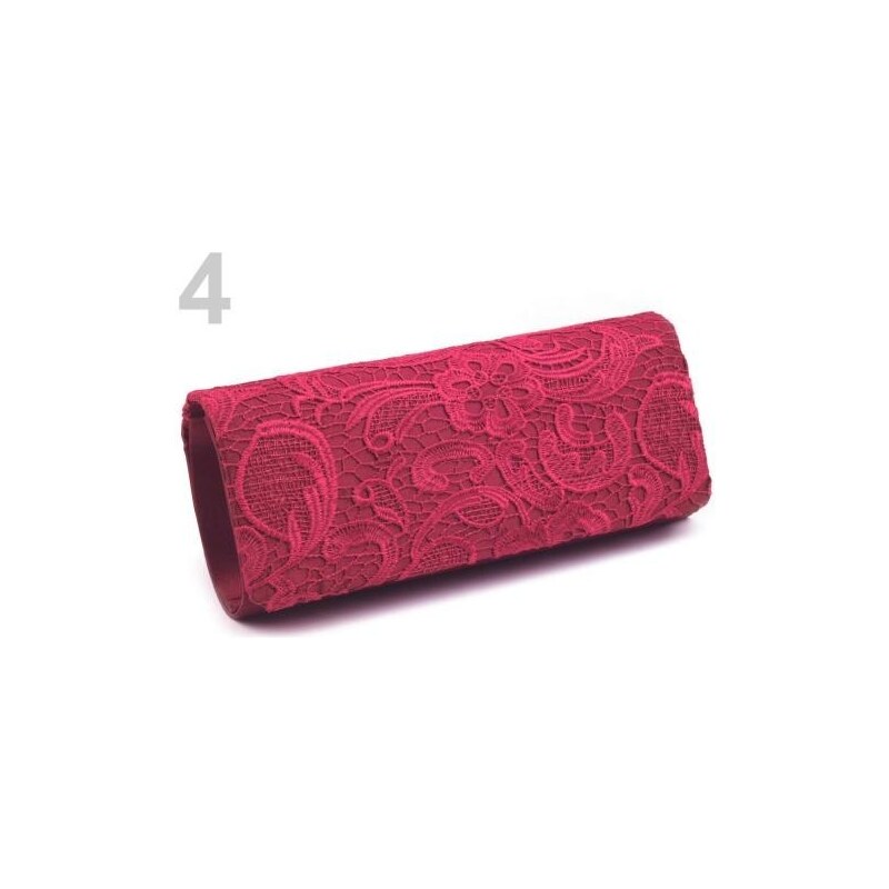 Stoklasa Kabelka - psaníčko 10-12x26 cm s krajkou (1 ks) - 4 růžová malinová