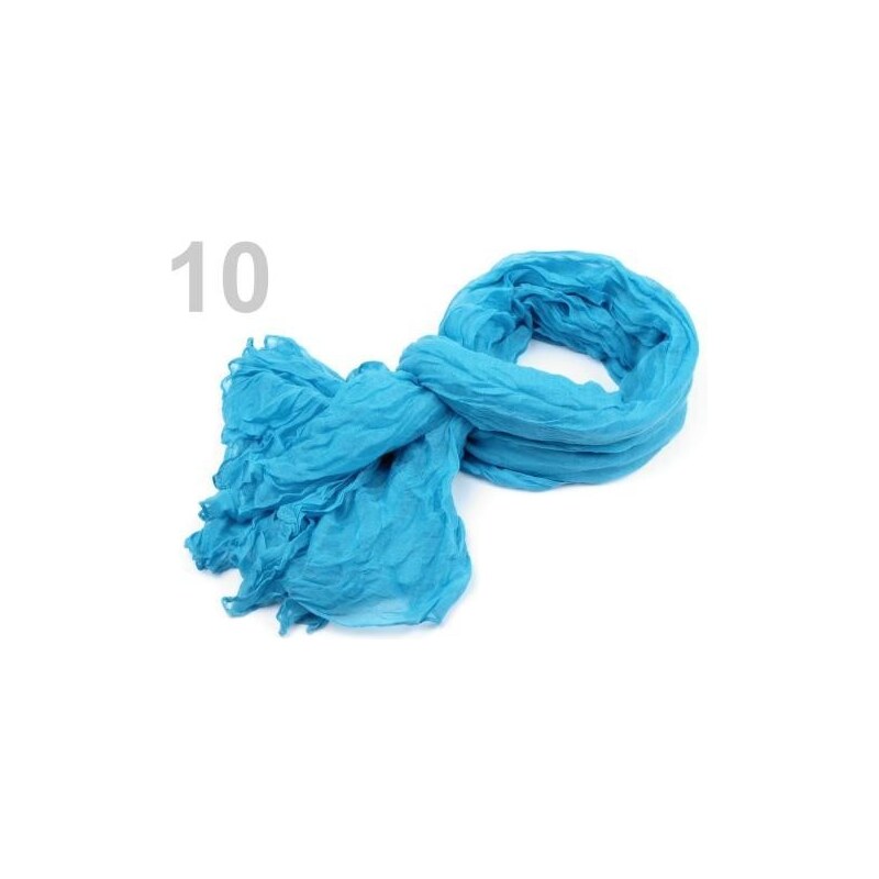 Stoklasa Šála 100x185 cm mačkaná (1 ks) - 10 modrá sytá