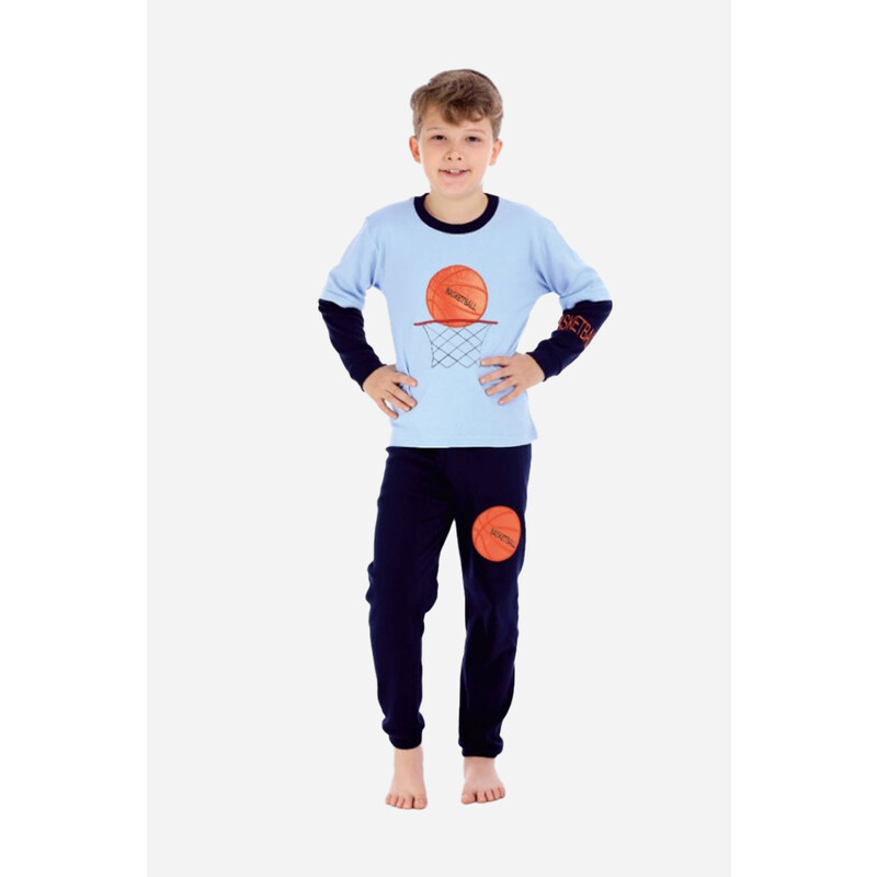 TrendUpcz Dvojdílné pyžamo basketball, modré (Dětské oblečení)