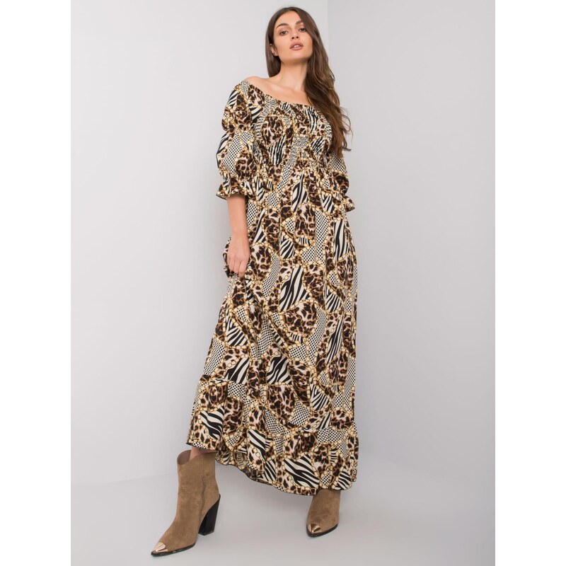 Italy Moda Dress-DHJ-SK-13965.71P-black-beige