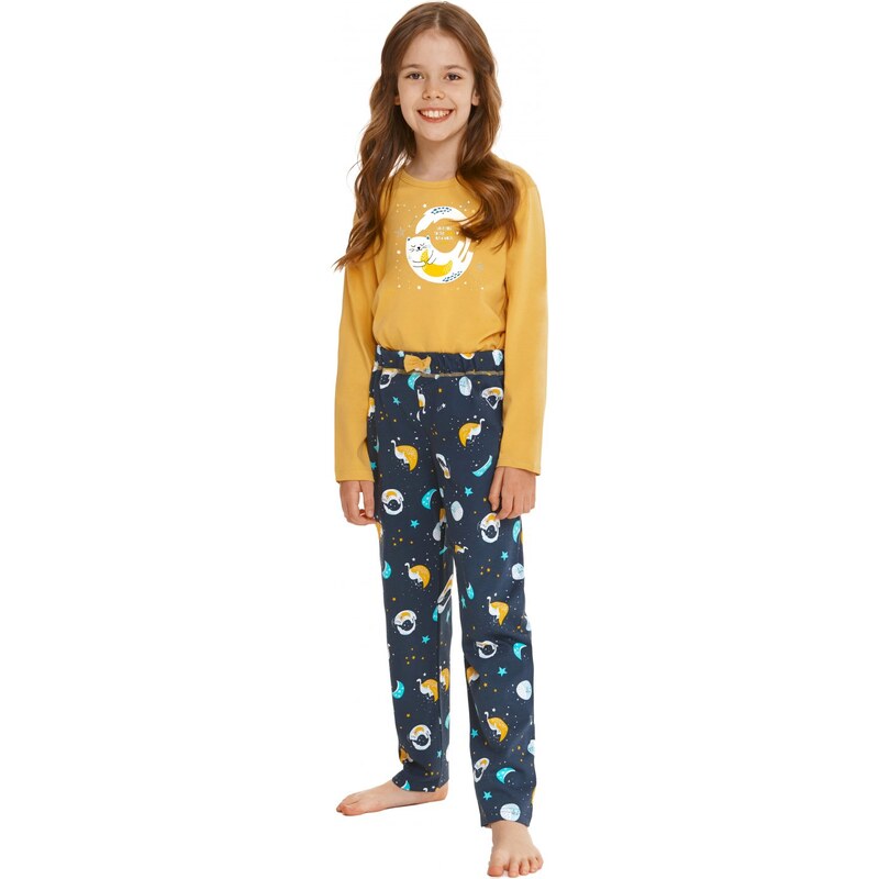 TARO Dívčí pyžamo 2615 Sarah yellow