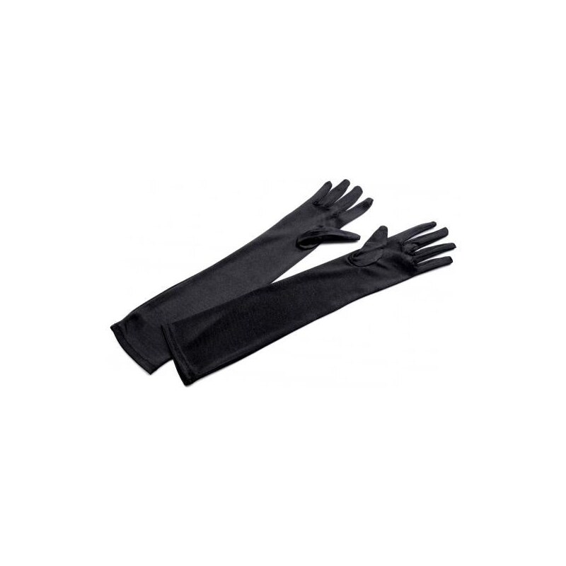 Stoklasa stok_700890 Společenské rukavice délka 45 cm (1 pár) - černá