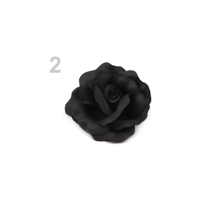 Stoklasa Ozdoba růže Ø6 cm (1 ks) - 2 černá