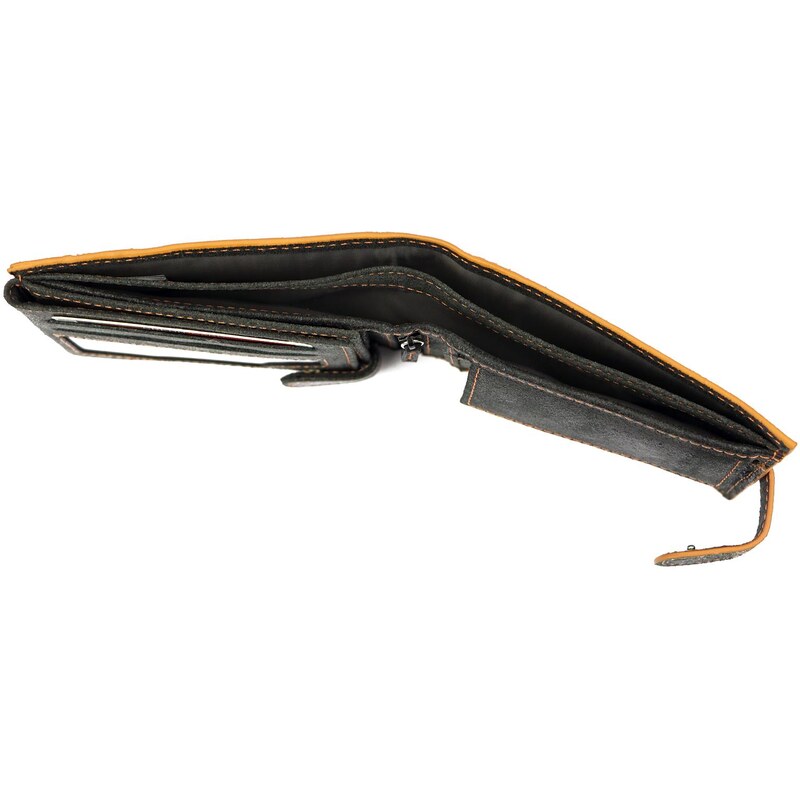 Pánská kožená peněženka Harvey Miller Polo Club 1223 260 černá