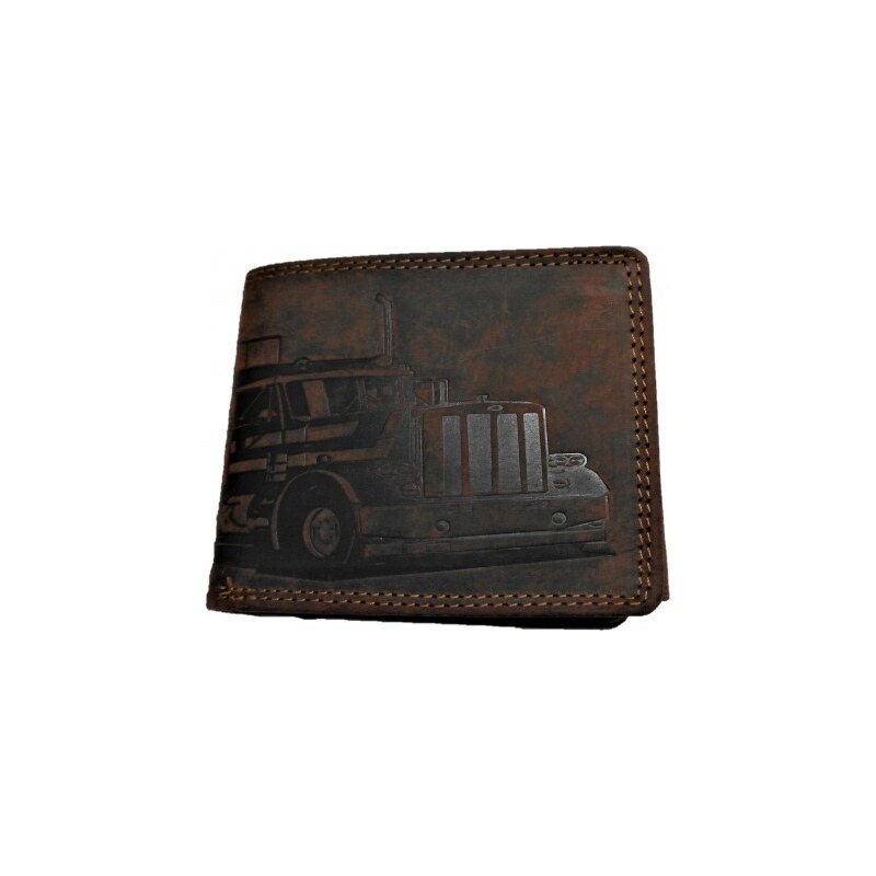 Kožená peněženka kamion brown