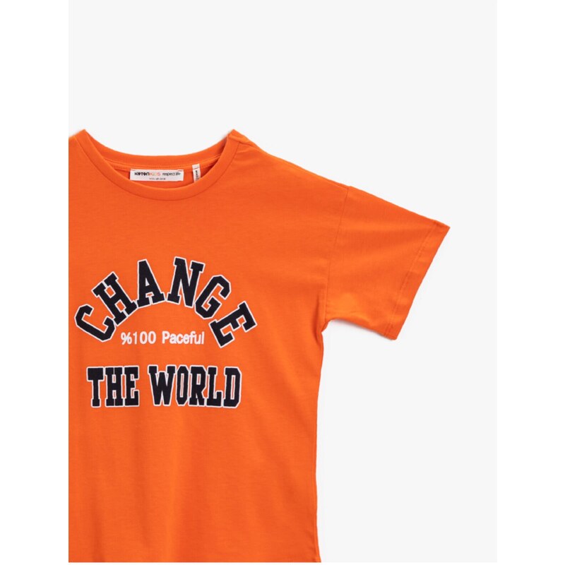 Koton T-Shirt - Orange - Regular fit