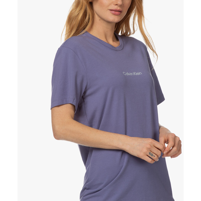 Dámské tričko Lounge QS6756E - VDD - Borůvková - Calvin Klein 63603601