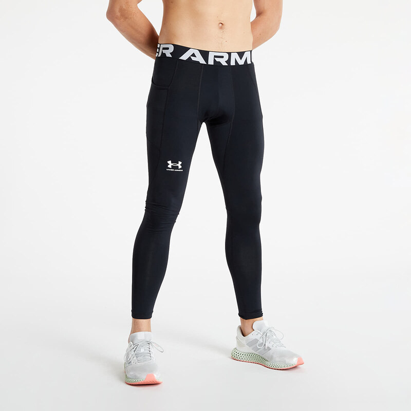 Kalhoty Under Armour Cg Armour Leggings Black/ White XL