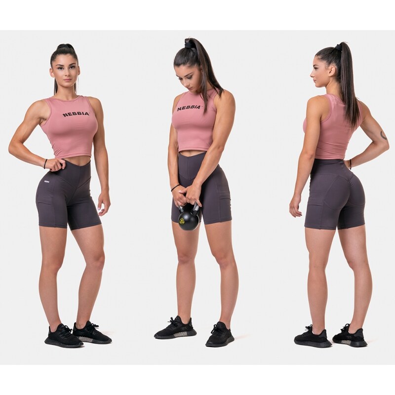 NEBBIA - Fitness Top Fit and Sporty 577 (old rose)