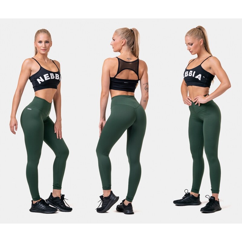 NEBBIA - Legíny High Waist Classic HERO 570 (dark green)