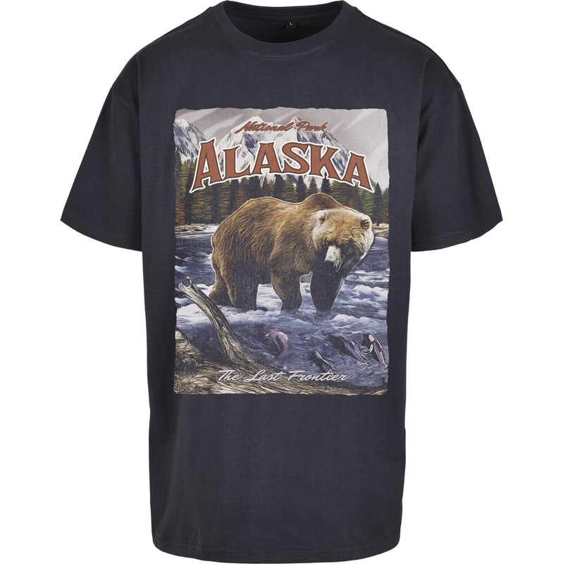 Mister Tee Tričko Alaska námořnická modř / světlemodrá / světle