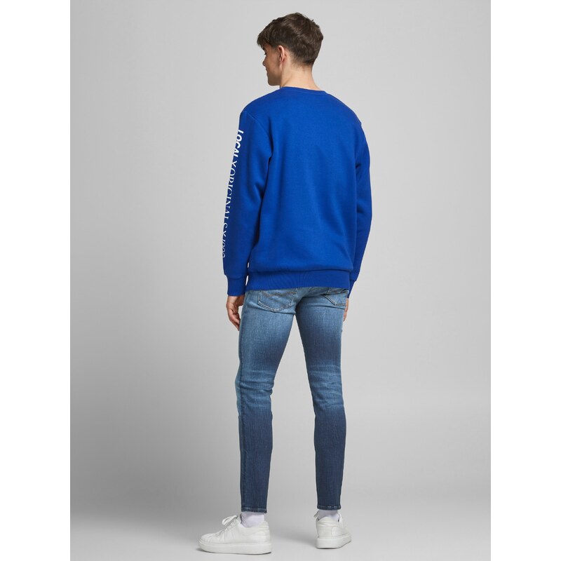 Modré skinny fit džíny Jack & Jones Liam - Pánské