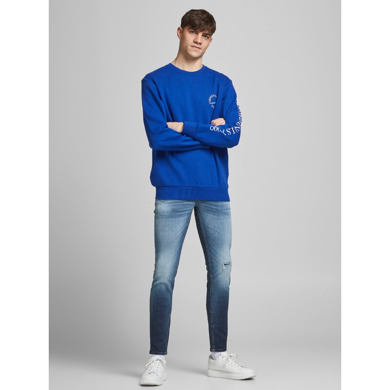 Modré skinny fit džíny Jack & Jones Liam - Pánské