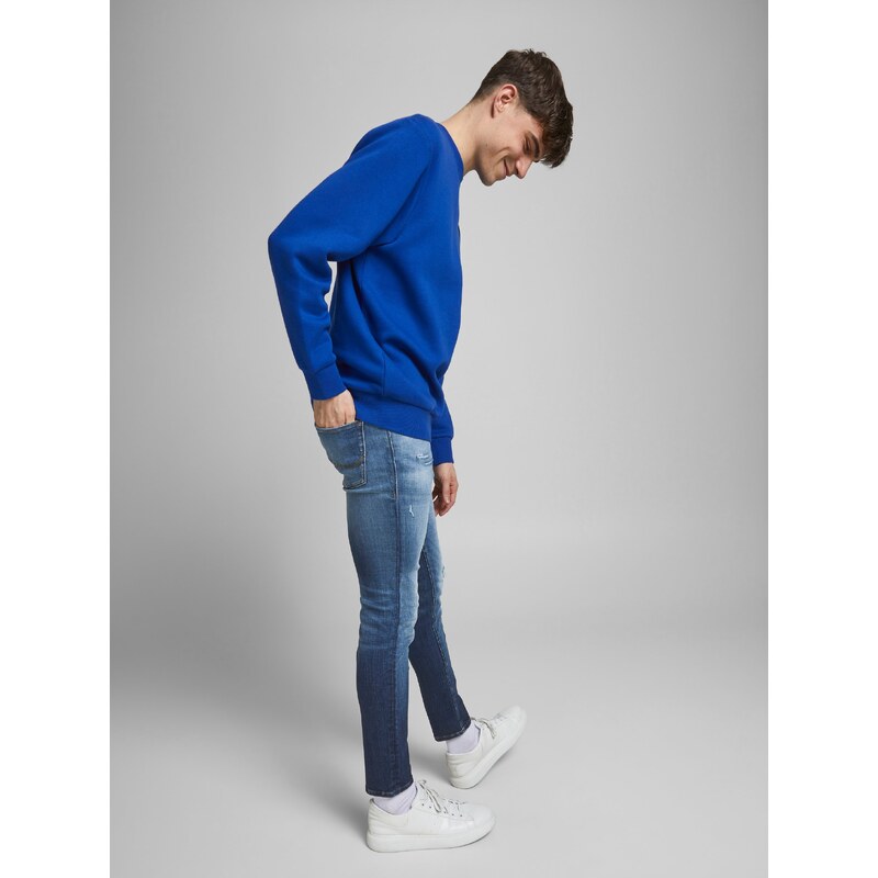 Modré skinny fit džíny Jack & Jones Liam - Pánské