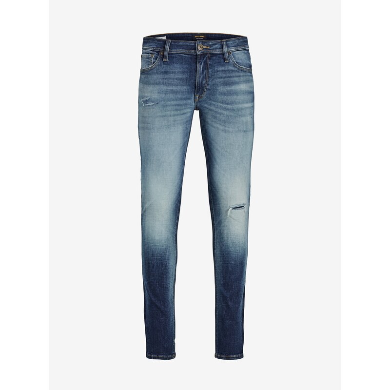 Modré skinny fit džíny Jack & Jones Liam - Pánské