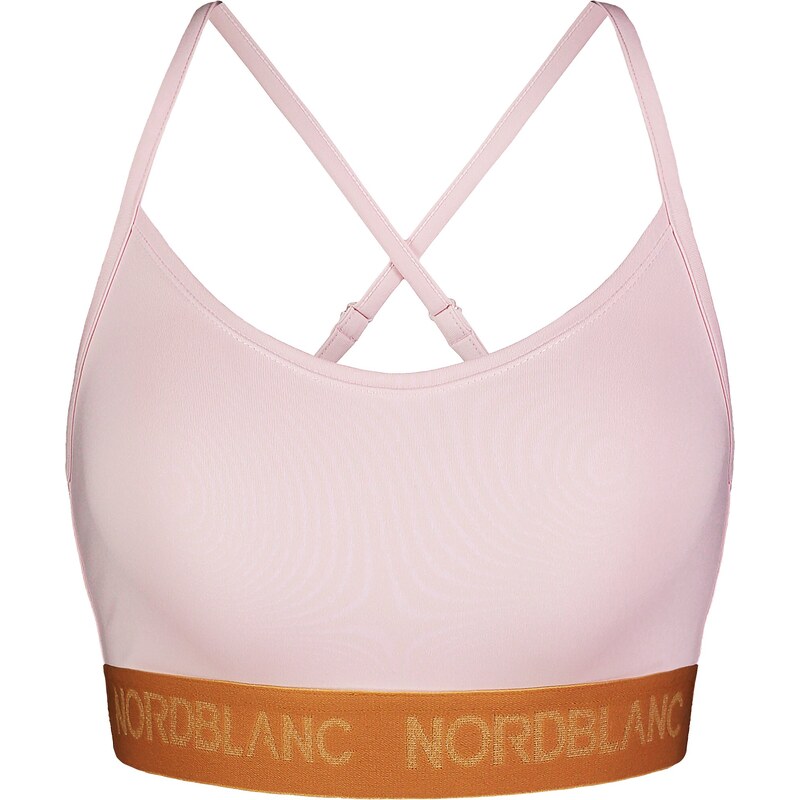 Nordblanc Růžová dámská fitness podprsenka ICON