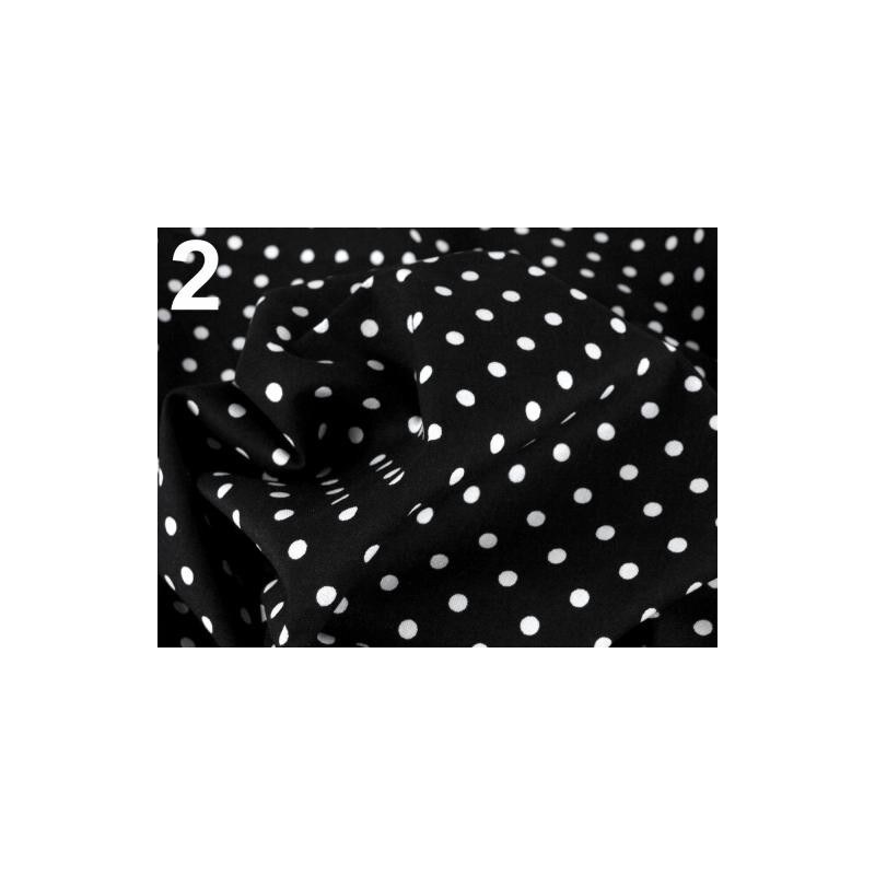 Stoklasa Bavlněný šátek 65x65 cm s puntíky (1 ks) - 2 černá
