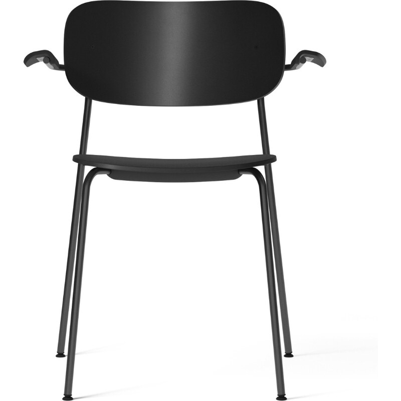 Audo CPH Černá plastová jídelní židle AUDO CO s područkami