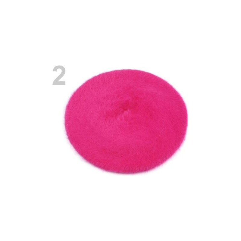 Stoklasa Vlněný baret (1 ks) - 2 růžová neon