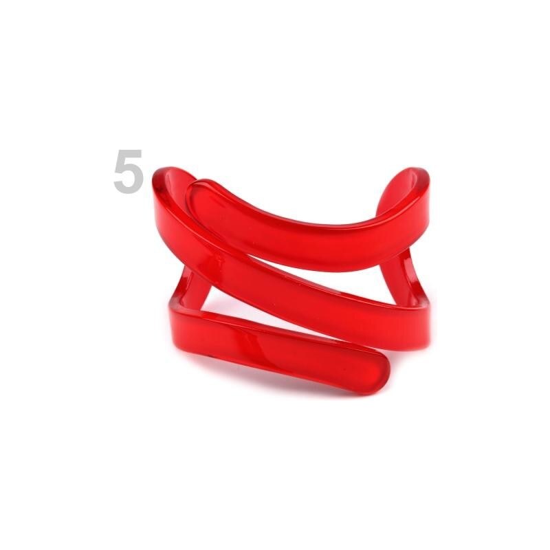 Stoklasa Náramek plastový VLNKA (1 ks) - 5 červená