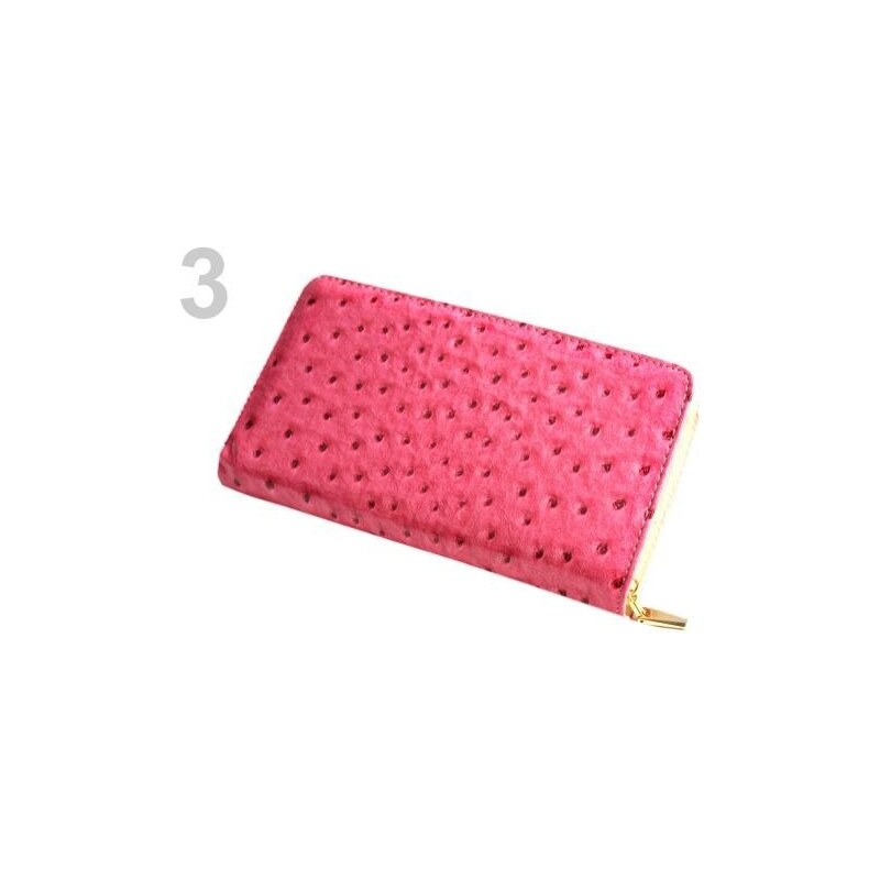 Stoklasa Dámská peněženka 10,5x20,5cm lesklá (1 ks) - 3 růžová