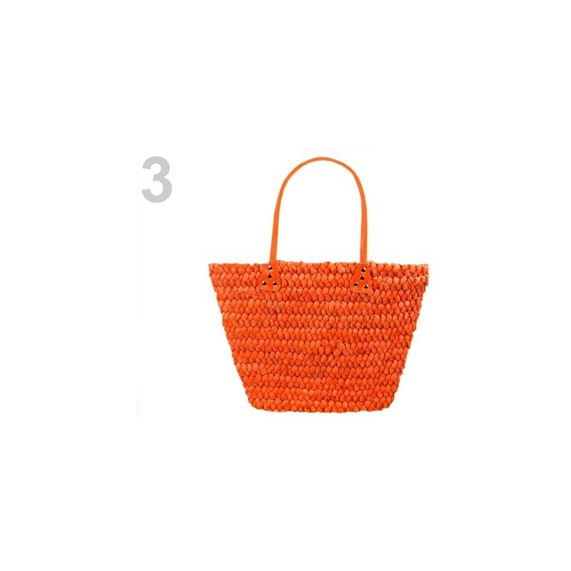 Stoklasa Slámová taška 40x45cm (1 ks) - 3 oranžová