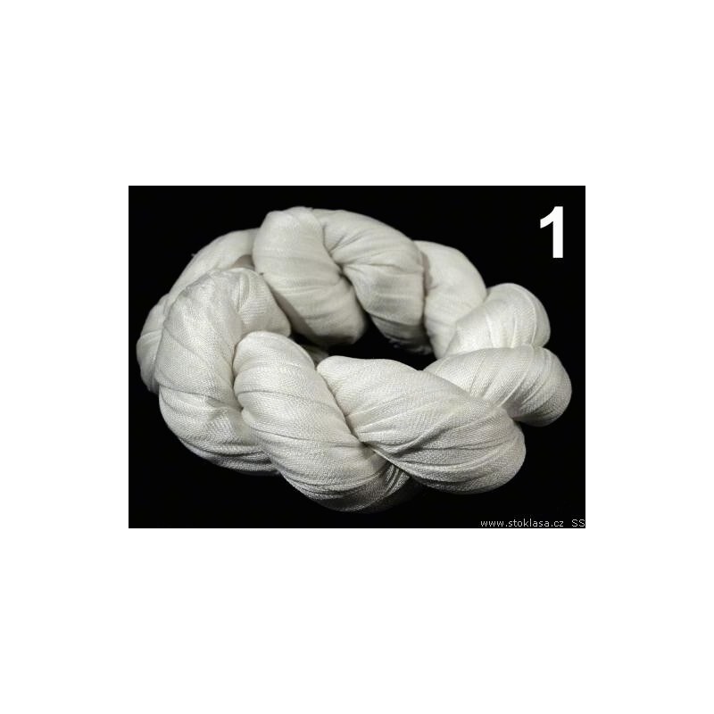 Stoklasa Šála 65x175cm mačkaná s třásněmi (1 ks) - 1 bílá