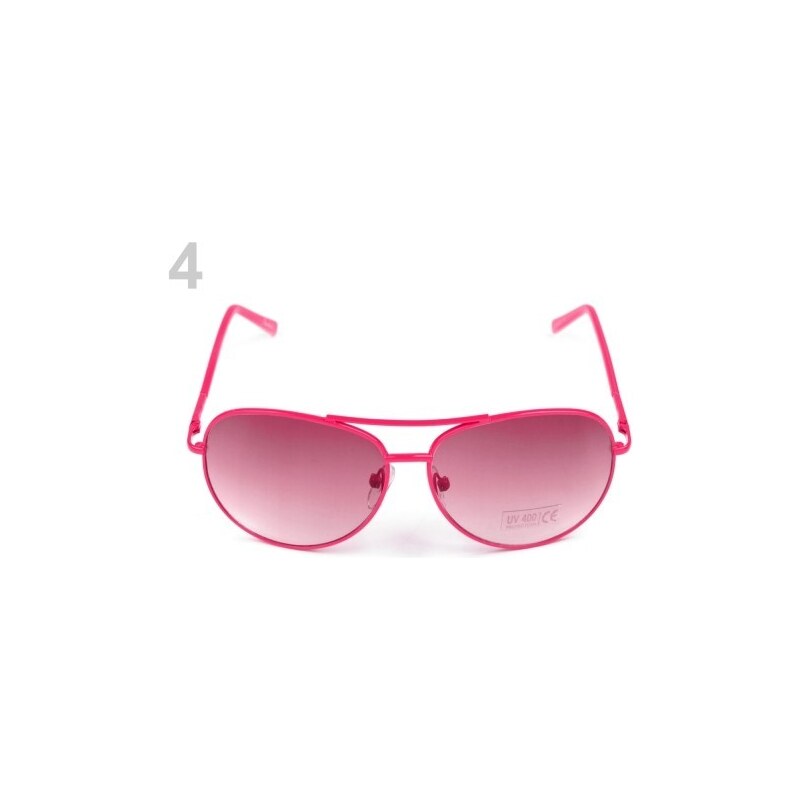 Stoklasa Sluneční brýle PILOTKY dětské (1 ks) - 4 růžová malinová