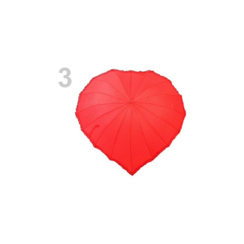 Stoklasa Dámský deštník s volánkem (1 ks) - 3 červená