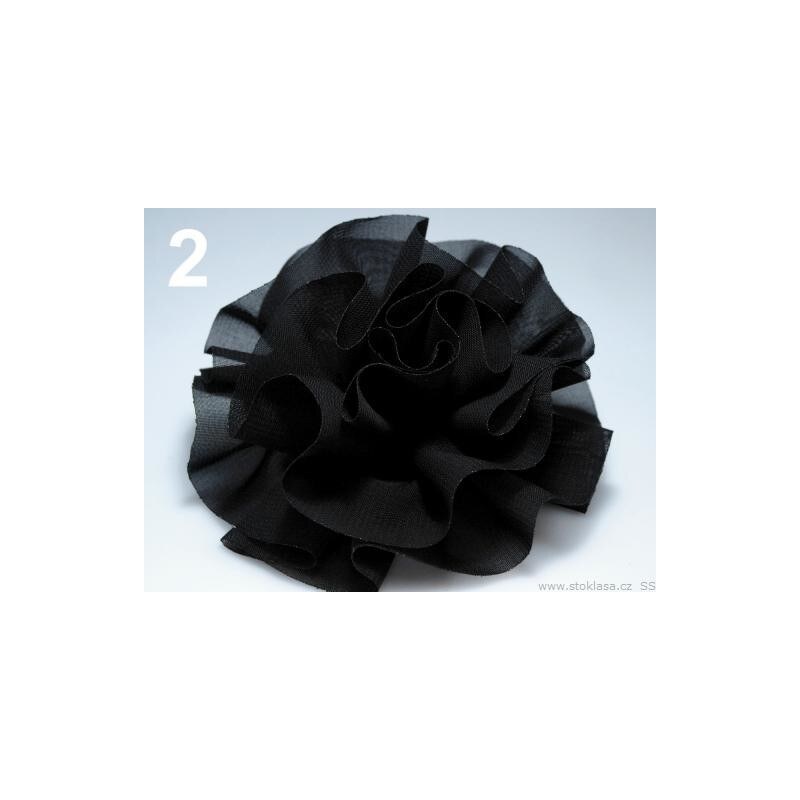 Stoklasa Růže do vlasů Ø100mm LENKA (1 ks) - 2 černá