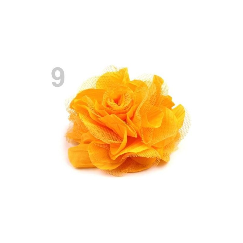 Stoklasa Brož Ø 90mm růže (1 ks) - 9 oranžovožlutá