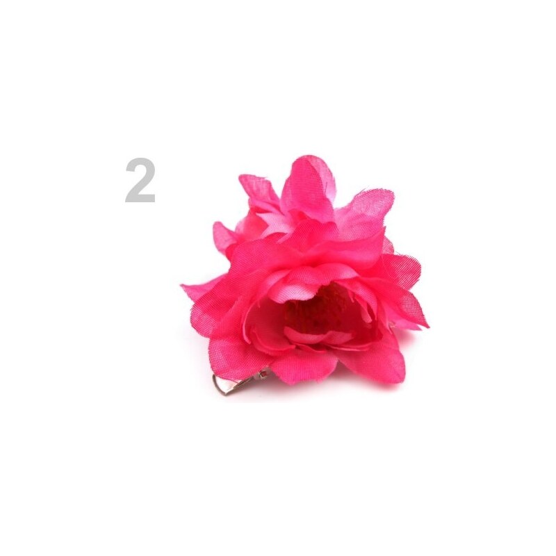 Stoklasa Ozdoba růže Ø6 cm (1 ks) - 2 růžová ostrá
