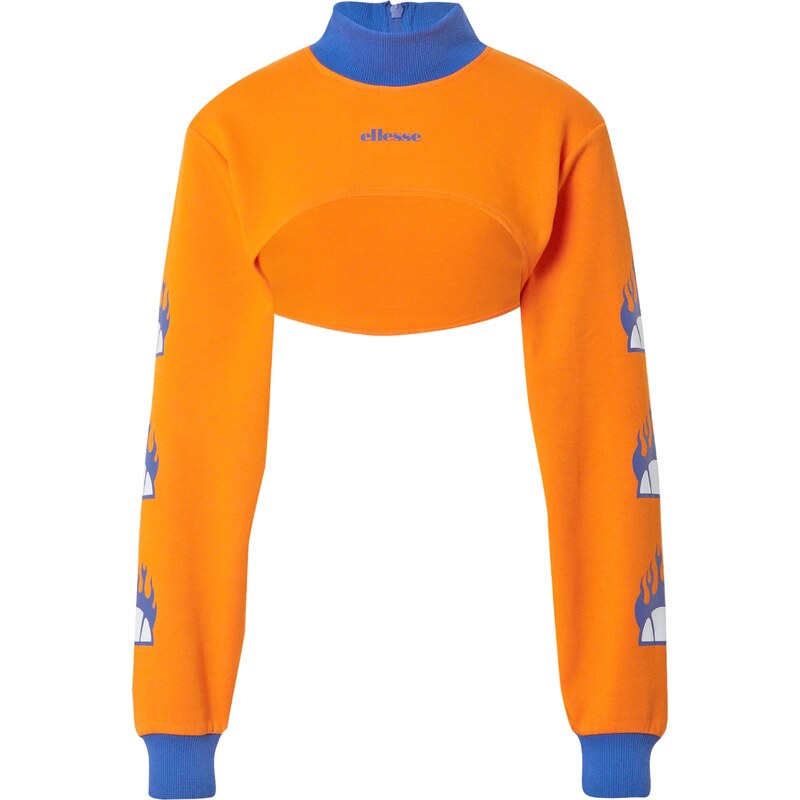 About You x Ellesse Tričko Pieta Long Sleeve Funnel Neck Top oranžová 109510539