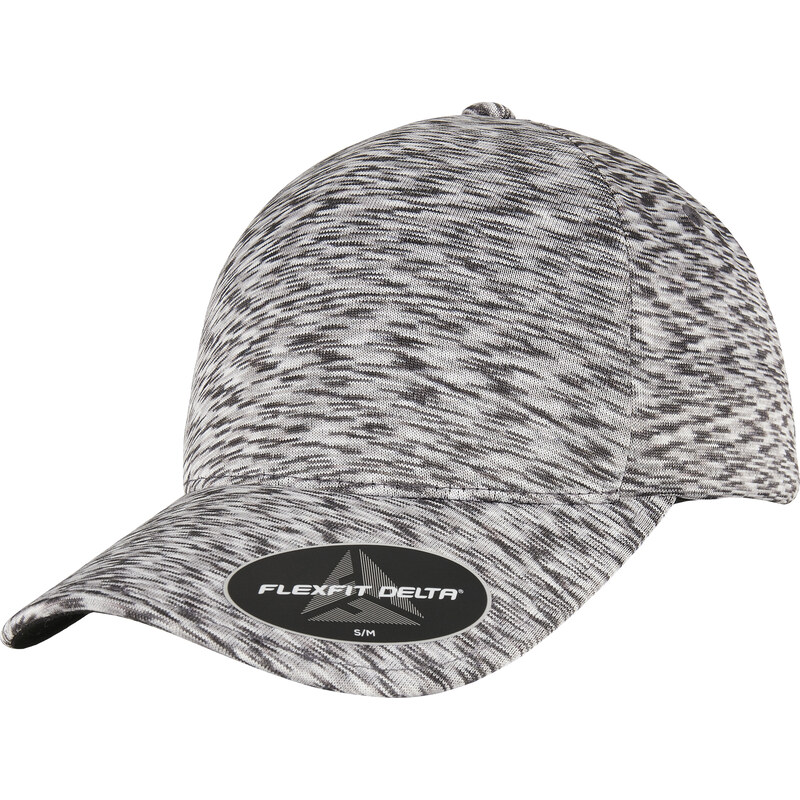 FLEXFIT DELTA UNIPANEL CAP melanžová stříbrná