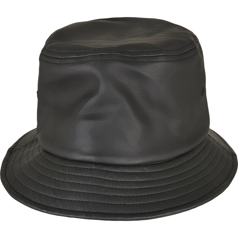 Flexfit Klobouk z imitace kůže černý
