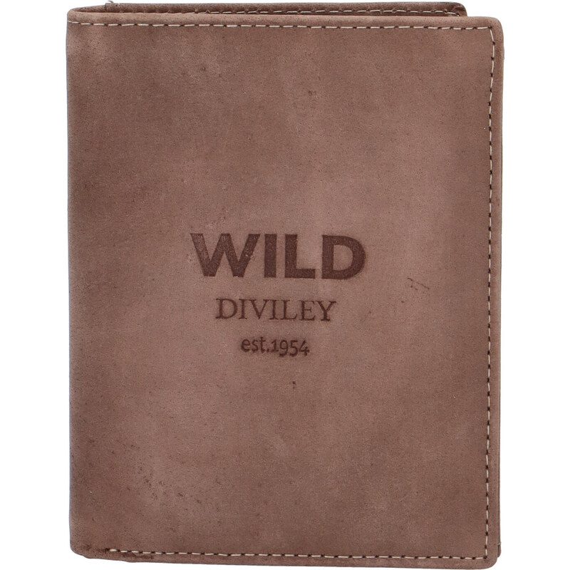 WILD collection Pánská kožená peněženka taupe - WILD 1931 taupe