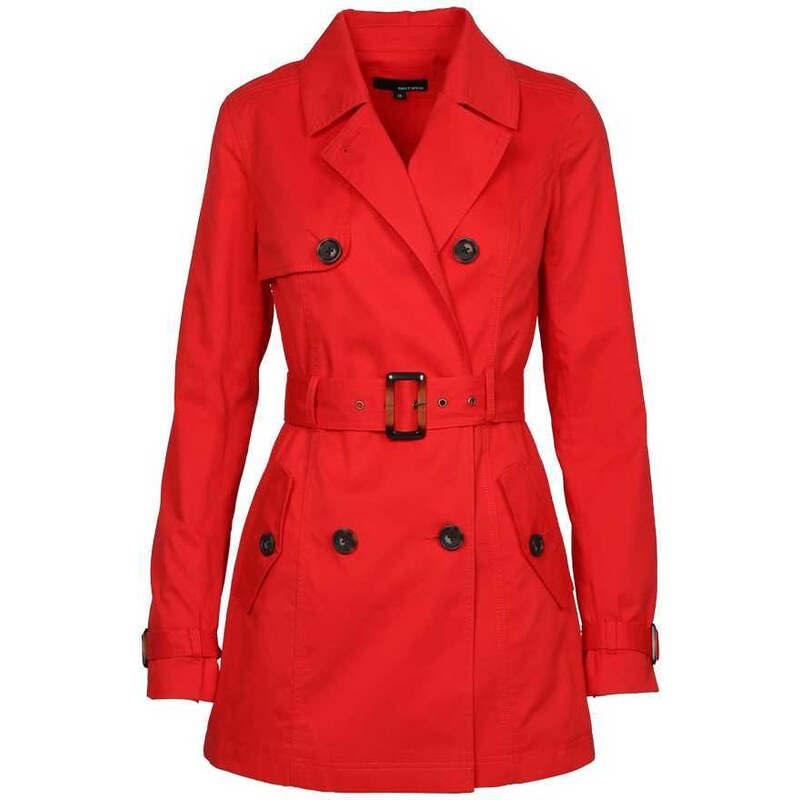 Tally Weijl Red Light Trench Coat