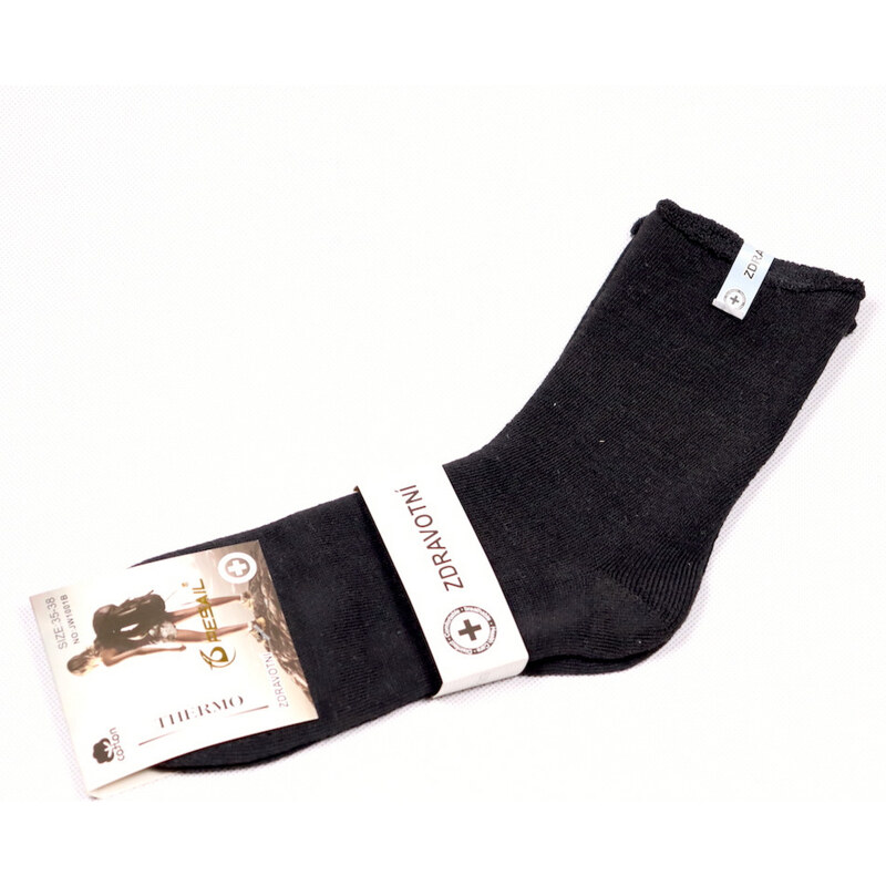 Dámské thermo bavlněné ponožky Pesail DTBP040 černá